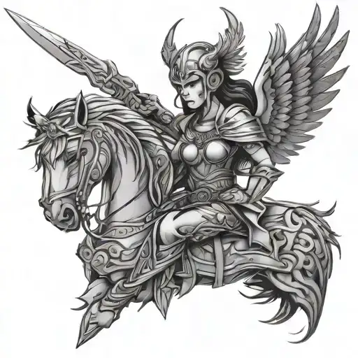 valkyrie tattoo design idea