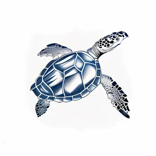 sea turtle bigger than the whole sky tattoo design idea