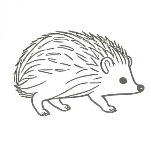 "Hedgehog" Tattoo design inspired tattoo design idea
