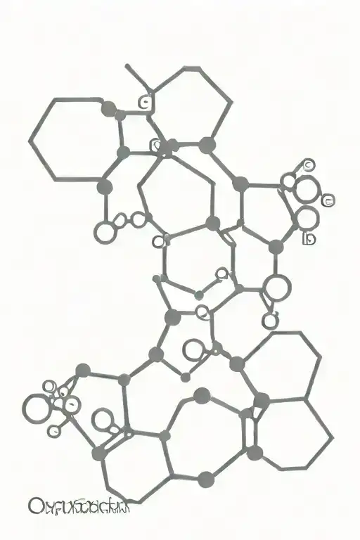 Chemical symbol oxytocin chemical formula tattoo design idea