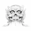 the words work hard in Latin  tattoo design idea