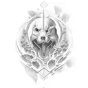 the words work hard in Latin  tattoo design idea