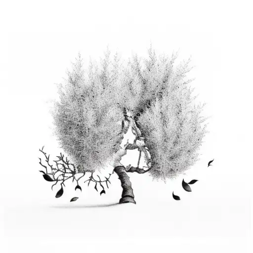 a minimalist tattoo with elements like apple orchards, kashida, a free Kashmir & olive trees, tatreez free palestine tattoo design idea