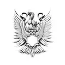 double headed eagle tattoo design idea