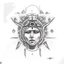 Alexa Demie as Our Lady of Sorrow tattoo design idea