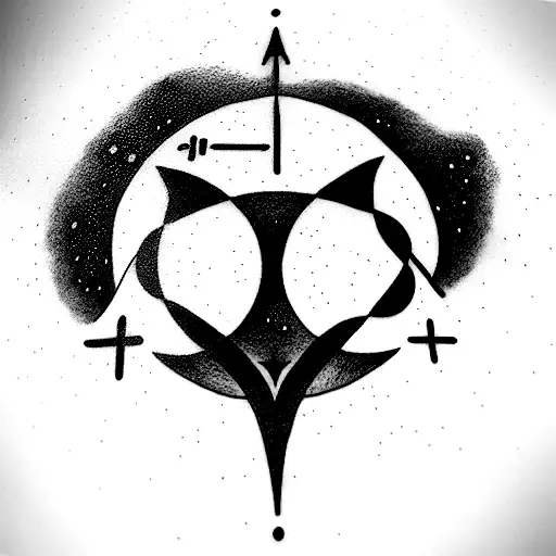 sleeve with elements from scientific discoveries from einstein & oppenheimer. Astrophysics and Norse Mythology tattoo design idea