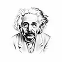 Discoveries from Einstein, Oppenheimer, Tesla. Astrophysics, Mythology tattoo design idea