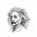Discoveries from Einstein, Oppenheimer, Tesla. Astrophysics, Mythology tattoo design idea
