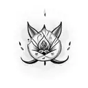 Lily with the text "The lily means "I dare you to love me"." on the side tattoo design idea