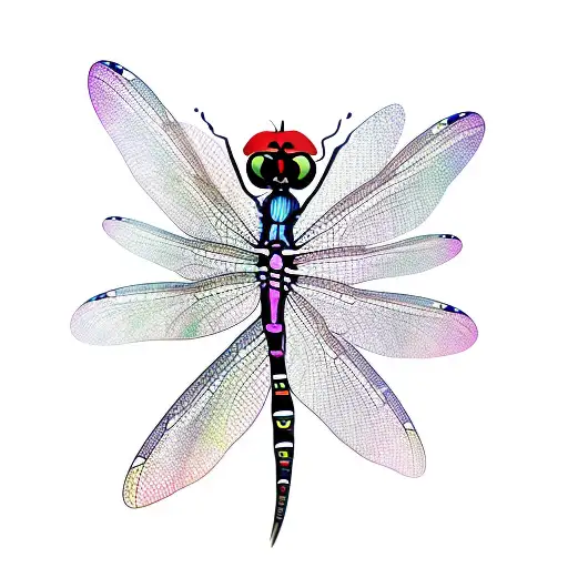 Dragonfly tattoo design idea