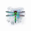 Dragonfly tattoo design idea