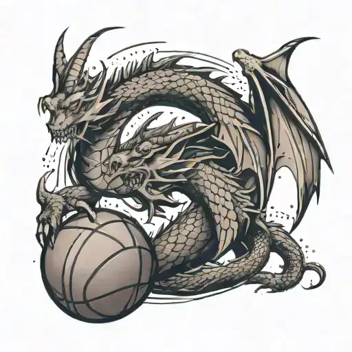A casino themed basketball jersey design with a dragon logo tattoo design idea