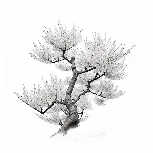 cherry blossom, 00:00 tattoo design idea