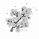 cherry blossom, 00:00 tattoo design idea