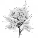 cherry blossom, 00:00 tattoo design idea