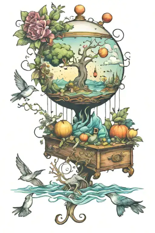 pursuit of joy despite imperfect conditions tattoo design idea