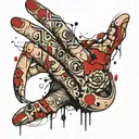 wedding ring finger tattoo tattoo design idea