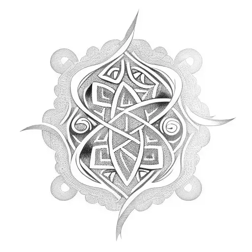 polynesian octopus tattoo design idea