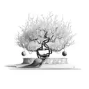 bannana tree without bananas tattoo design idea