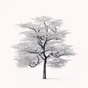 bannana tree without bananas tattoo design idea