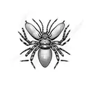 Spider as butterfly tattoo design idea