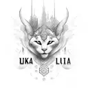 unique design for someone who just had a son named Luka born 09/02/2023 tattoo design idea