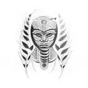 Native American  tattoo design idea