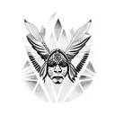 Native American  tattoo design idea