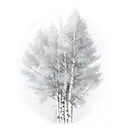 aspen trees tattoo design idea