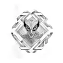 labyrinth  tattoo design idea