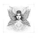 angel and devil wings  tattoo design idea