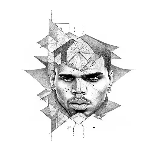 Chris Brown tattoo design idea