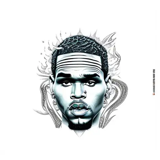 Chris Brown dancing tattoo design idea