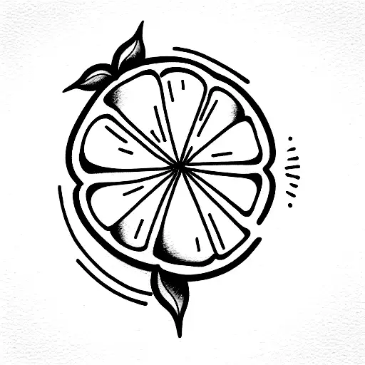 Lemon Outline | Tattoo Designs