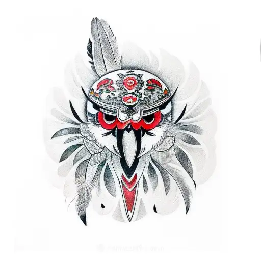 crow Feather tattoo design idea