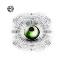 mirrorball tattoo design idea