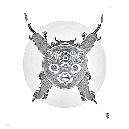 beetle bear  cat tattoo design idea