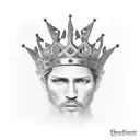 kings crown tattoo design idea