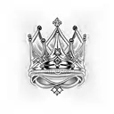 kings crown tattoo design idea