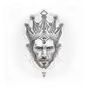 kings crown tattoo design idea