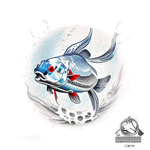 pez koi tattoo design idea