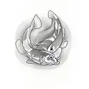 pez koi tattoo design idea