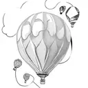 balloon  tattoo design idea