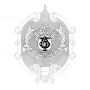 An intricate design combining elements from Athletico Paranaense logo and a playstation controller tattoo design idea