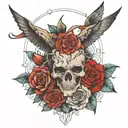 trading graph transformed tattoo design idea