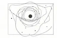 interstellar black hole tattoo design idea