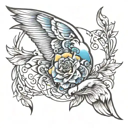 like a painter who sees the colors of the day being born under his fingers tattoo design idea