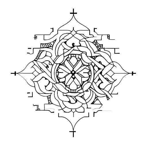 architecture tattoo design idea
