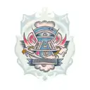 area code tattoo design idea