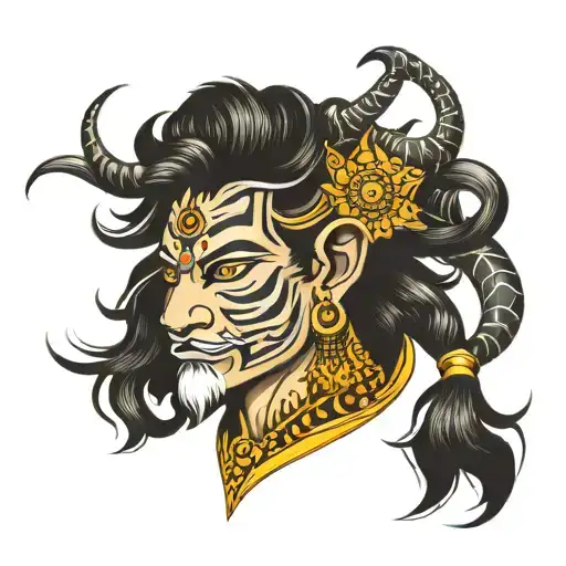shiv ji tattoo design idea